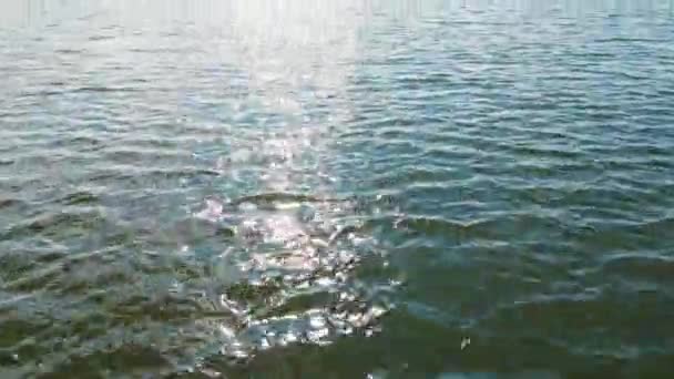 Низьколітаюче Озеро Гранбері Повільна Зміна Кута Від Води Горизонту Кінематографічний — стокове відео