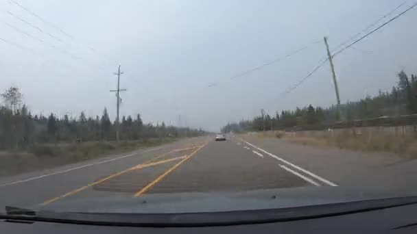 Hyperlapse Ansicht Vom Autofahren Nordamerika Dash Cam Aufnahmen — Stockvideo