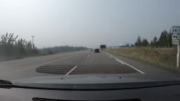Diğer Trafik Konsolosluk Kamerası Zamanaşımı Ile Araba Sürüşü — Stok video