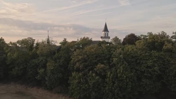 Oddálit Snímek Kreuzberského Kostela Bonnu Německo — Stock video