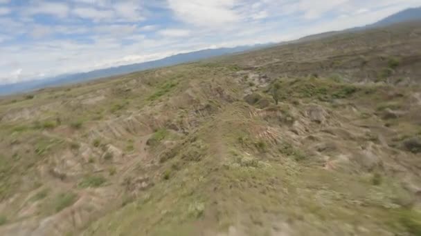 Drone Arid Nature Tatacoa Desert Inglês Huila Department Columbia Fpv — Vídeo de Stock