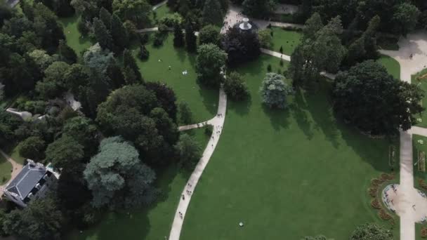 Les Gens Dans Les Jardins Thabor Rennes Bretagne France Haut — Video