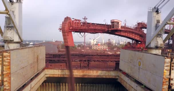 Trasportatore Carico Alla Rinfusa Carbone Paradip Port Odisha India Colpo — Video Stock