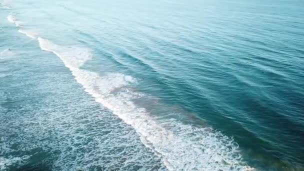 Drone Aéreo Sobre Praia Anglesea Com Ondas Azuis — Vídeo de Stock