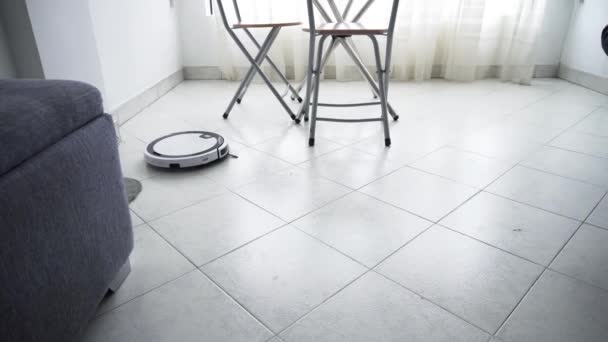 部屋の掃除ロボット — ストック動画