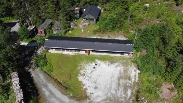 Vossestrand Voss Norveç Teki Kulüp Binası Atış Poligonu Yaz Boyunca — Stok video