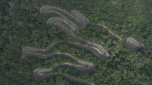 Letecký Dron Záběr Neuvěřitelných Vlasy Pin Ben Road Srí Lance — Stock video