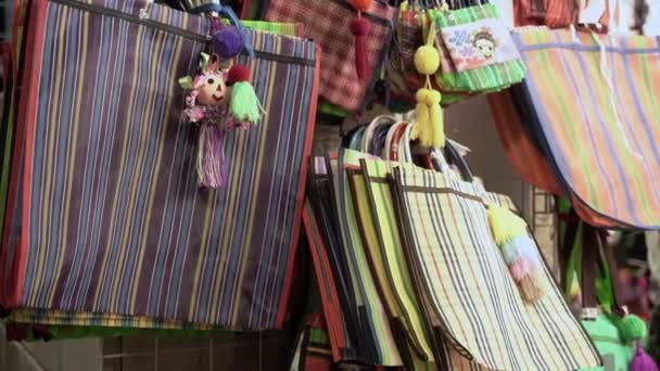 Colorful Tote Bags Market — Stock Video
