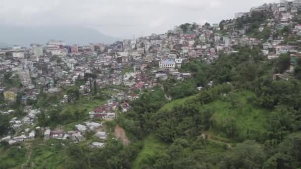 Vysokohorská Vyhlídka Město Indii — Stock video