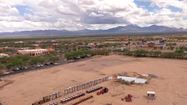 Prázdný Pozemek Připravuje Výstavbu Expanzi Jižní Arizoně — Stock video