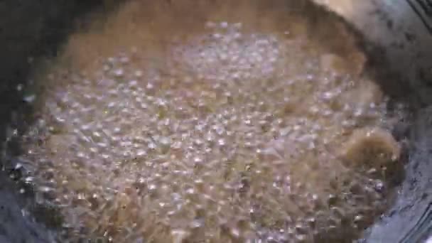 Fries Calamari Crispy Squid Hot Oil Homemade Mediterranean Food — Vídeos de Stock