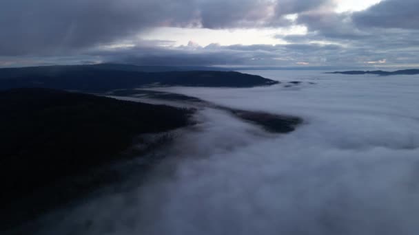 Langzaam Fatsoenlijk Boven Wolken Chili — Stockvideo