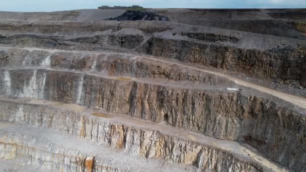 Hanson Aggregates Quarry Producenci Kamienia Kruszonego Piasku Żwiru Pobliżu Harrogate — Wideo stockowe