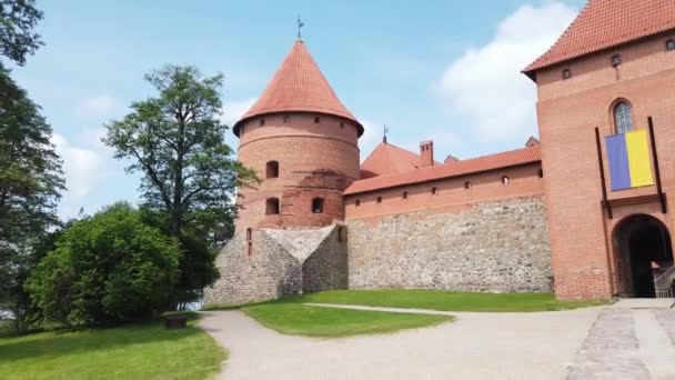 Castillo Trakai Lithuania País Báltico — Vídeos de Stock