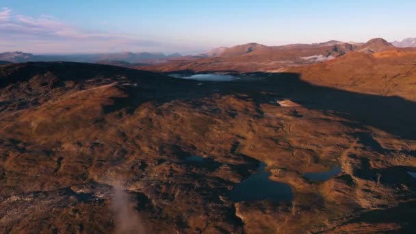 Prachtige Herfstkleuren Arctisch Noorwegen — Stockvideo