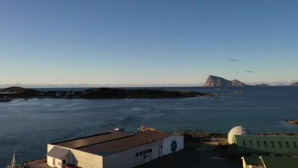 挪威Lofoten群岛的港口设施 — 图库视频影像