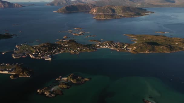 Isla Sommary Norte Noruega Fondo — Vídeos de Stock