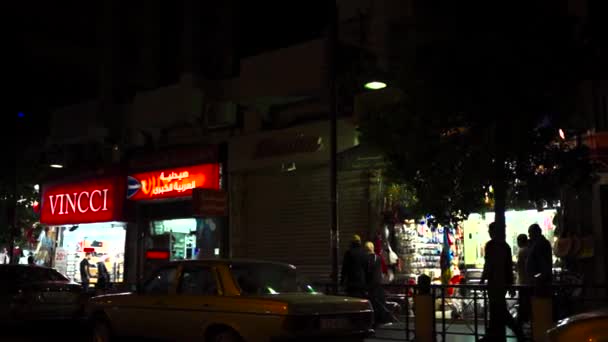 Ruas Capital Jordânia Amã Visto Janela Carro Condução — Vídeo de Stock