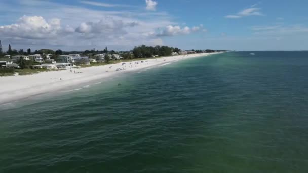 Παραλία Coquina Στο Longboat Key Φλόριντα — Αρχείο Βίντεο
