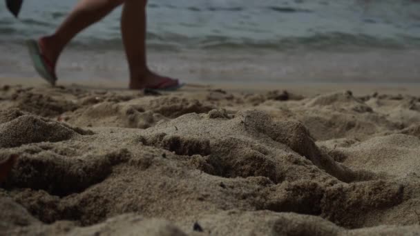Hav Sand Solrig Sommerdag Sydamerika – Stock-video