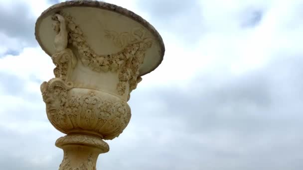 Hermosos Jardines Del Palacio Versalles Francia Tiro Panorámico — Vídeo de stock