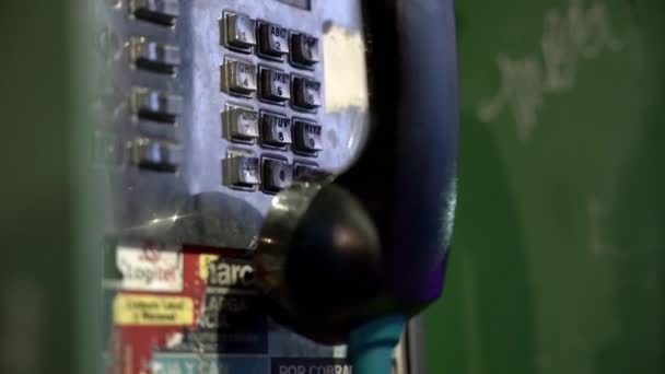 电话亭的复古键盘 — 图库视频影像