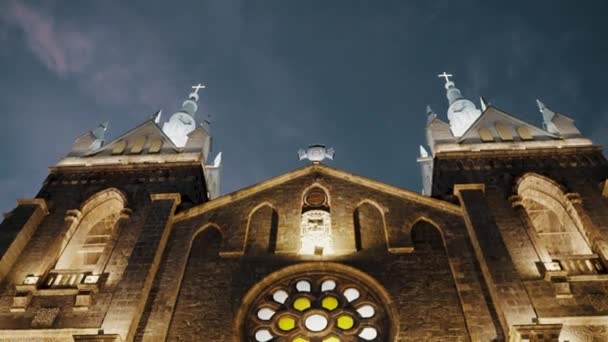 エクアドルのバオスにあるヌエストラ ソーラ ロサリオ アグア サンタ教会 — ストック動画