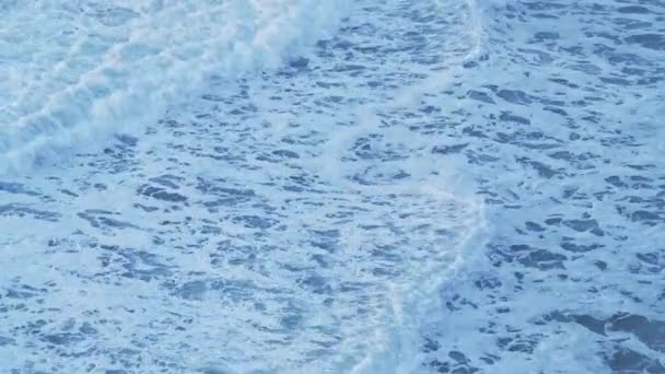 Vlny Lámání Oceánu Pozadí Blue Seascape Sea Water Kopií Prostoru — Stock video