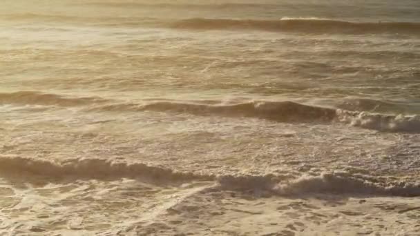 Sustainable Renewable Energy Hydro Power Wave Energy Big Ocean Waves — Stockvideo