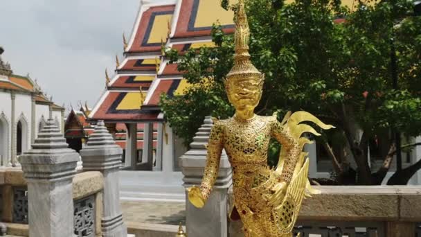 Thailand Bangkok Grand Palace Temple Emerald Buddha Wat Phra Kaew — Stockvideo