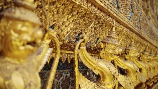 Thailand Bangkok Grand Palace Temple Emerald Buddha Wat Phra Kaew — Stock video