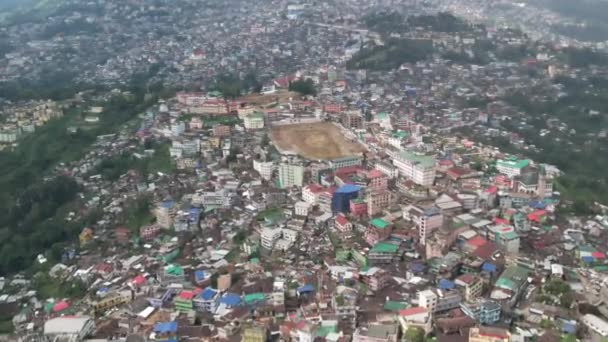 印度一个山站镇的地方地景 — 图库视频影像