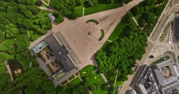 Oslo Norsko V33 Filmový Vysoký Úhel Vertikální Pohled Zachycení Majestátní — Stock video