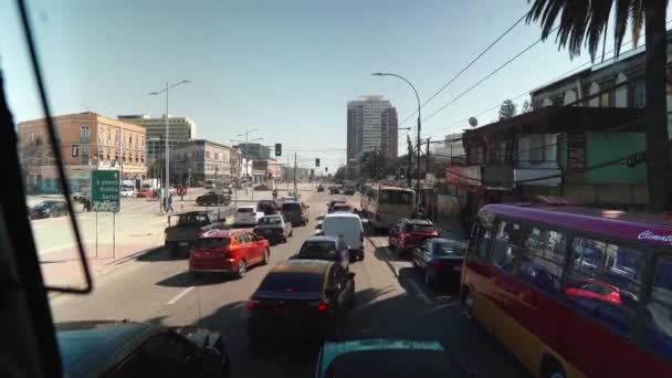 Pemandangan Mobil Jalan Argentina Valparaso Chili — Stok Video
