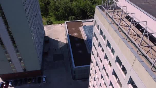 Veduta Aerea Drone Della Facoltà Lettere Charles University Campus Praga — Video Stock