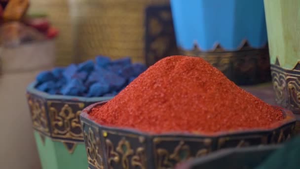 Pile Spices Sale Market Old City Jerusalem 타임스 — 비디오
