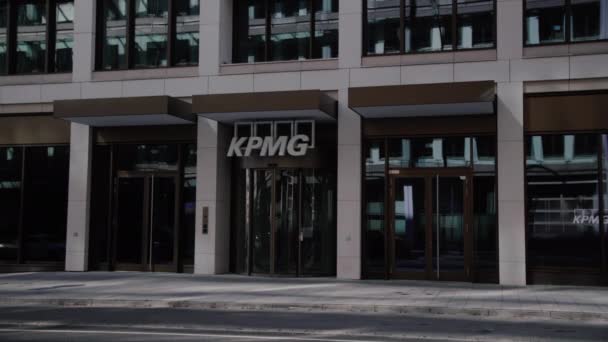 Frente Kmpg Office Hamburgo Alemanha — Vídeo de Stock