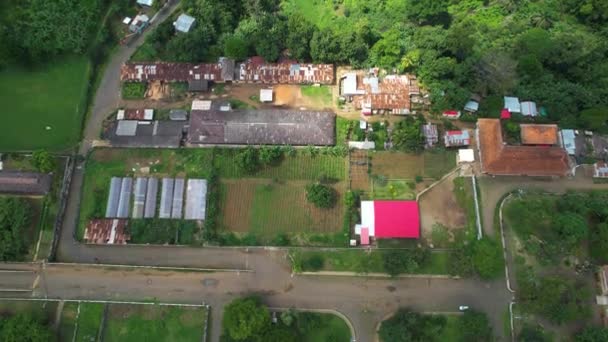 Desa Roa Agostinho Neto Kota Terbesar Sao Tome Afrika Barat — Stok Video
