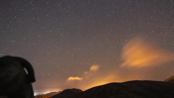 Astro Motion Time Lapse Taken Mirador Astronomico Fuerteventura — Wideo stockowe