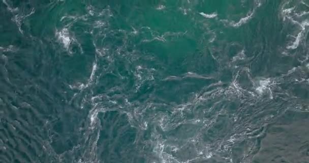 Overhead View Whirlpools Saltstraumen Nordland Noruega Drone Aéreo Disparado — Vídeo de Stock