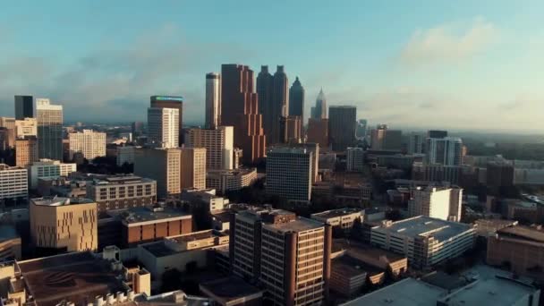Widok Lotu Ptaka Nad Miastem Atlanta Georgia — Wideo stockowe