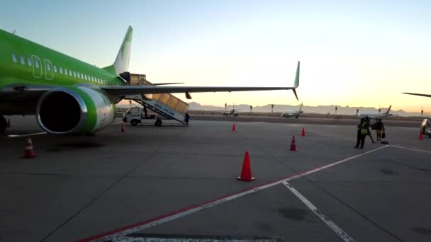 Monter Dans Avion Aéroport Cape Town — Video