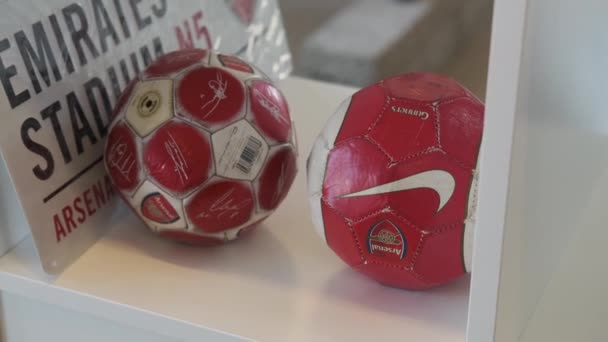 Jugadores Fútbol Firmados Arsenal Gunners Football England Premiere League Best — Vídeos de Stock