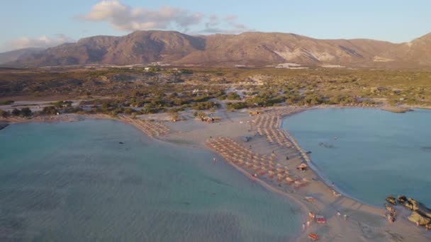 Острові Крит Греція Можна Побачити Кришталево Чисті Води Навколо Прекрасної — стокове відео