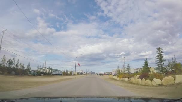 Kelsey Boulvard Afrijden Churchill Manitoba Deel Van — Stockvideo