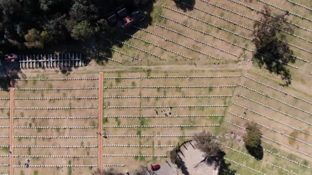 Gay Mezarlığının Havadan Çekilmiş Bir Fotoğrafı — Stok video