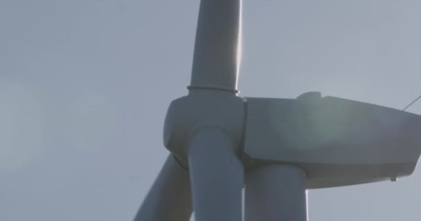 Windturbines Groene Technologie Een Italiaanse Centrale — Stockvideo