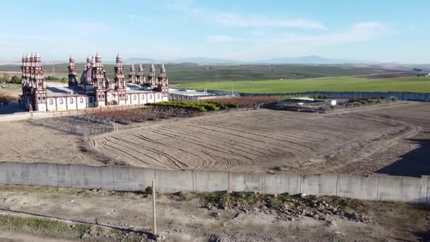 트로야 대성당의 폴라로이드 종파의 아무것도 건물이죠 선으로 보호하라 스페인 — 비디오