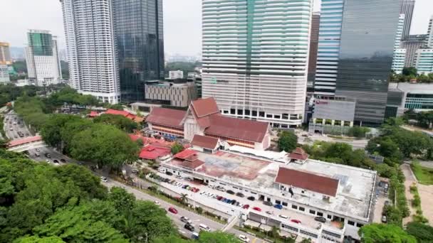Aerial Exterior Museu Nacional Kuala Lumpur Malásia — Vídeo de Stock