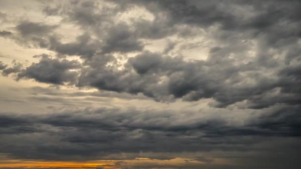 Time Lapse Clouds Sunset — Vídeo de stock
